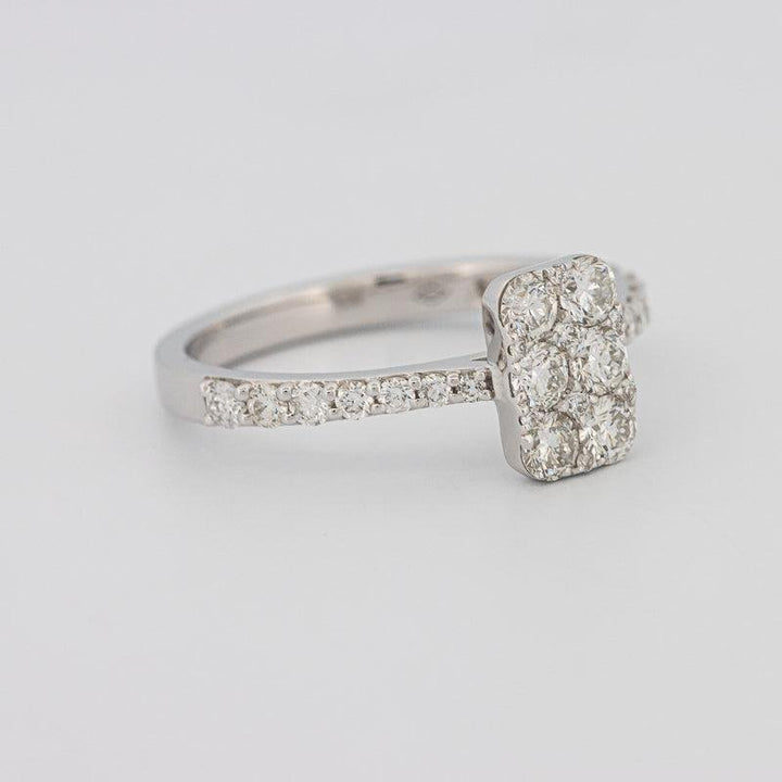 invisible rectangular ring - ZIZOV DIAMONDS