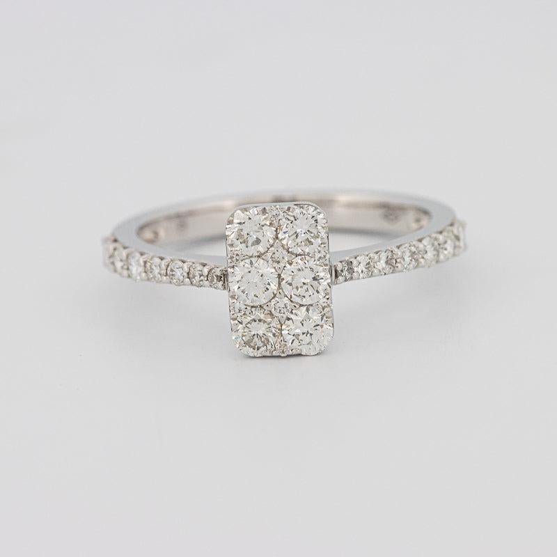 invisible rectangular ring - ZIZOV DIAMONDS