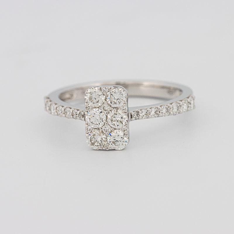 invisible rectangular ring - ZIZOV DIAMONDS