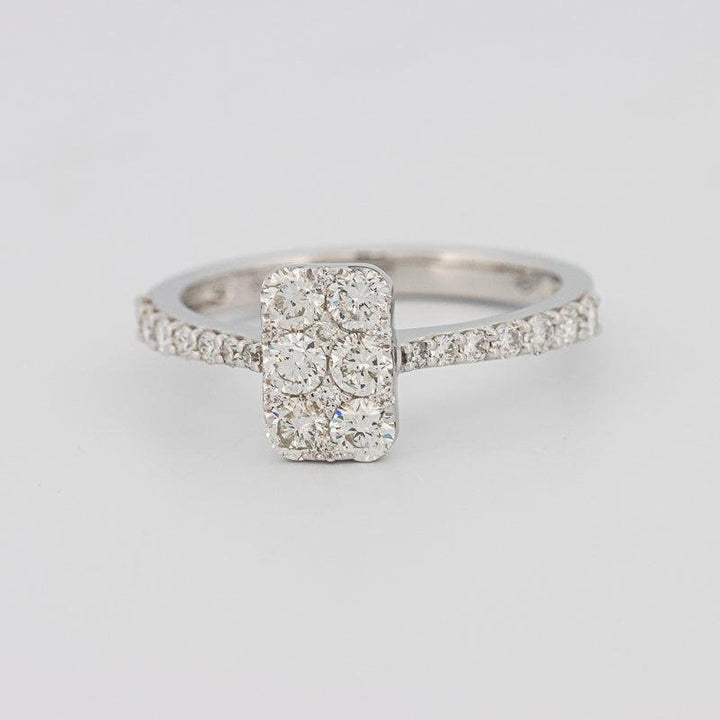 invisible rectangular ring - ZIZOV DIAMONDS