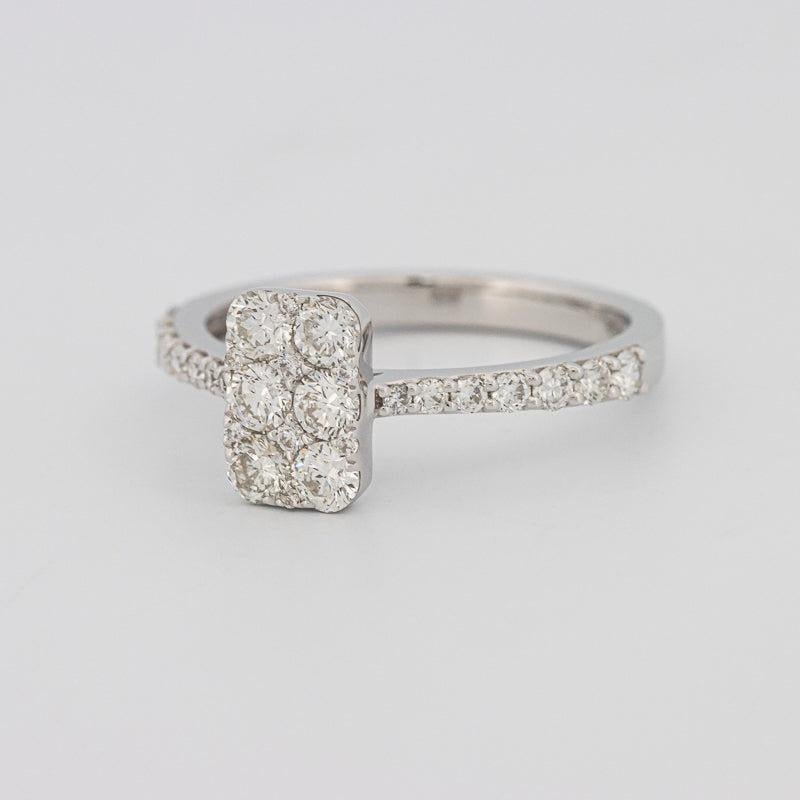 invisible rectangular ring - ZIZOV DIAMONDS