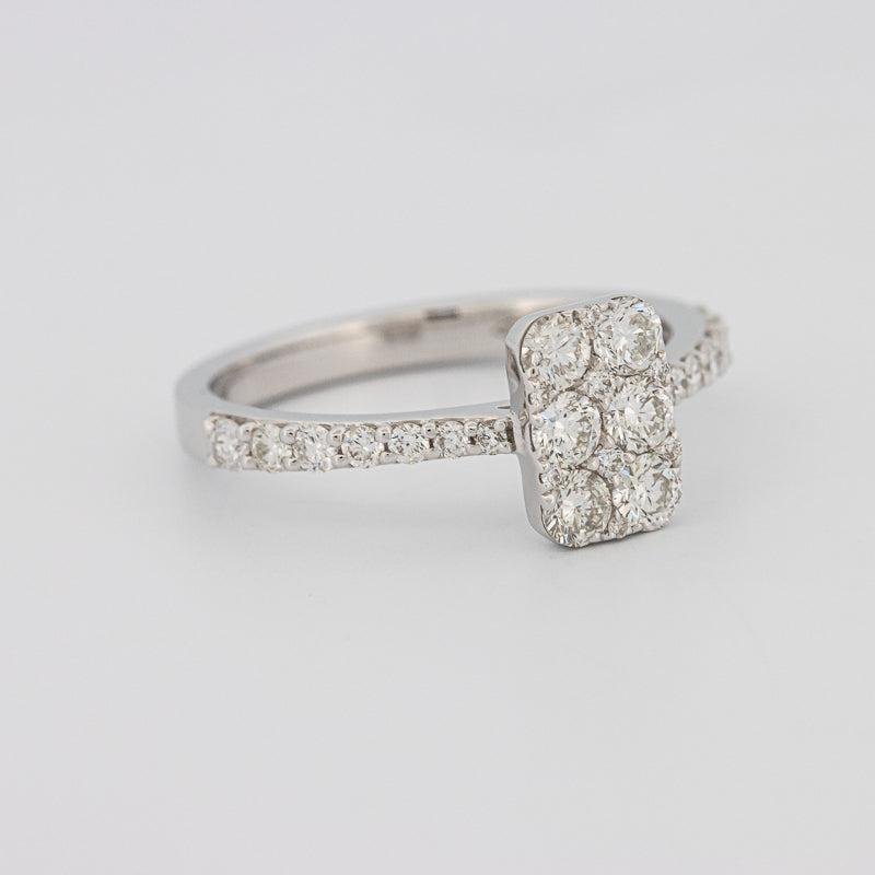 invisible rectangular ring - ZIZOV DIAMONDS