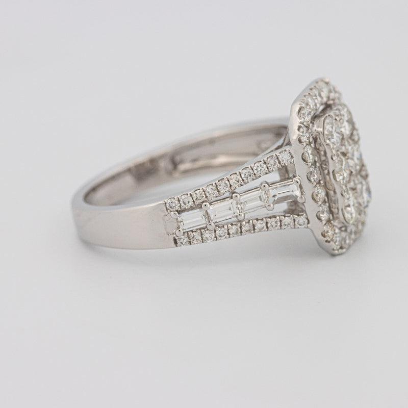 Invisible Rectangular Ring with Baguettes - ZIZOV DIAMONDS