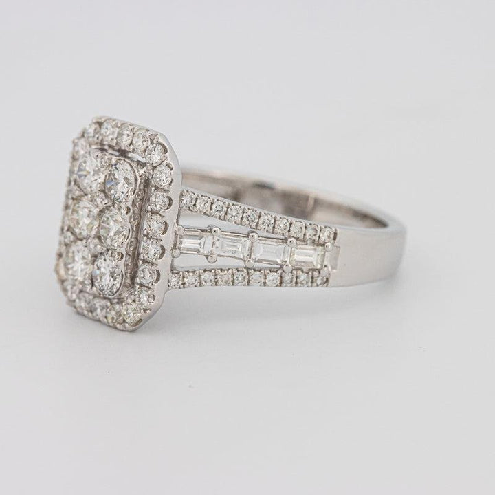 Invisible Rectangular Ring with Baguettes - ZIZOV DIAMONDS