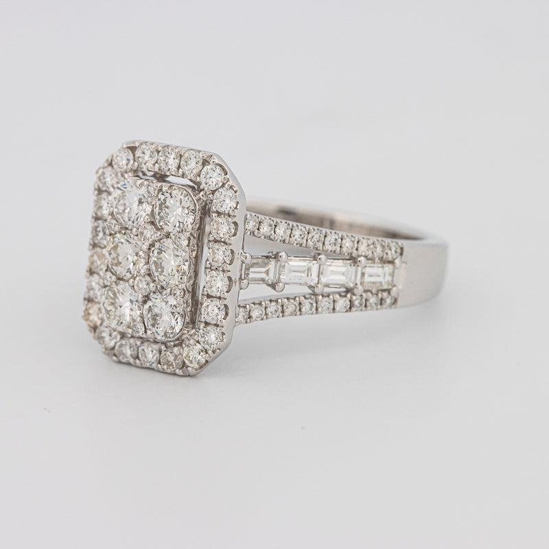Invisible Rectangular Ring with Baguettes - ZIZOV DIAMONDS