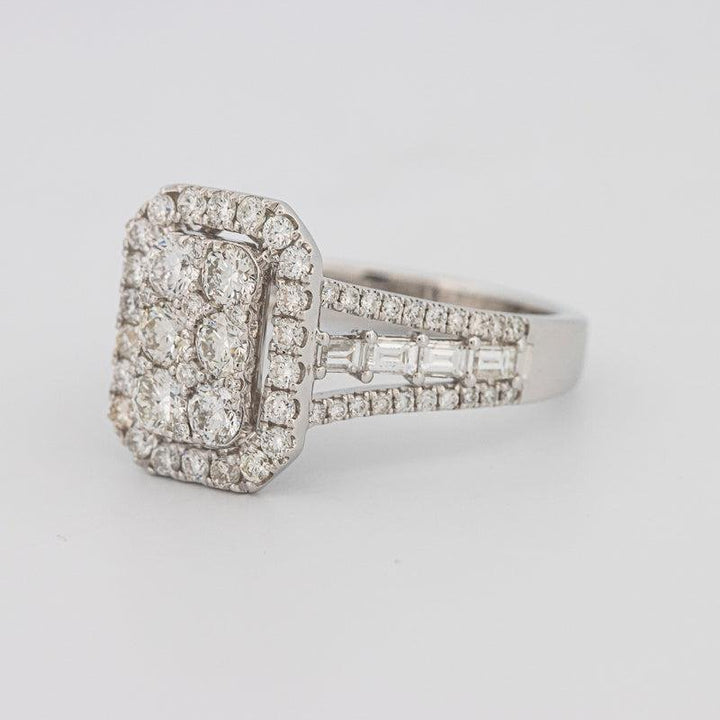 Invisible Rectangular Ring with Baguettes - ZIZOV DIAMONDS