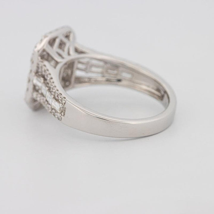 Invisible Rectangular Ring with Baguettes - ZIZOV DIAMONDS