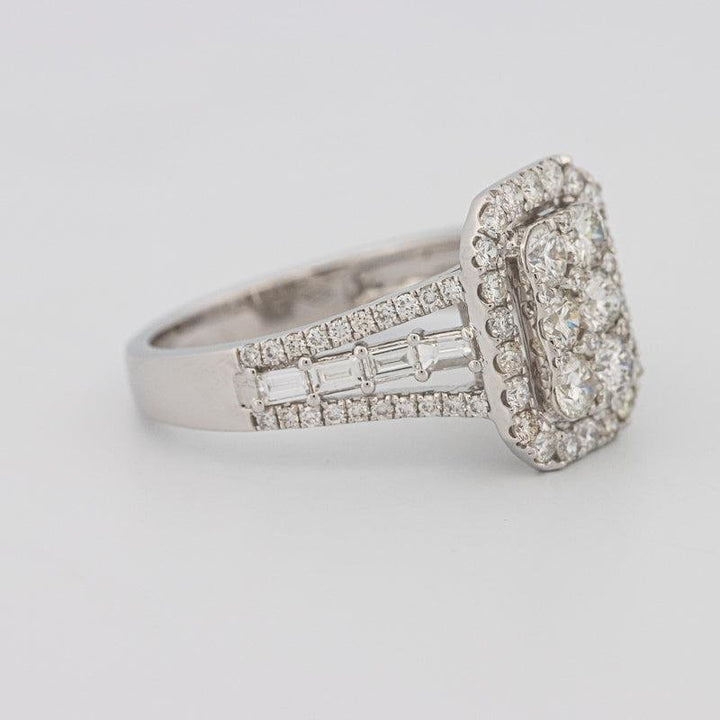 Invisible Rectangular Ring with Baguettes - ZIZOV DIAMONDS