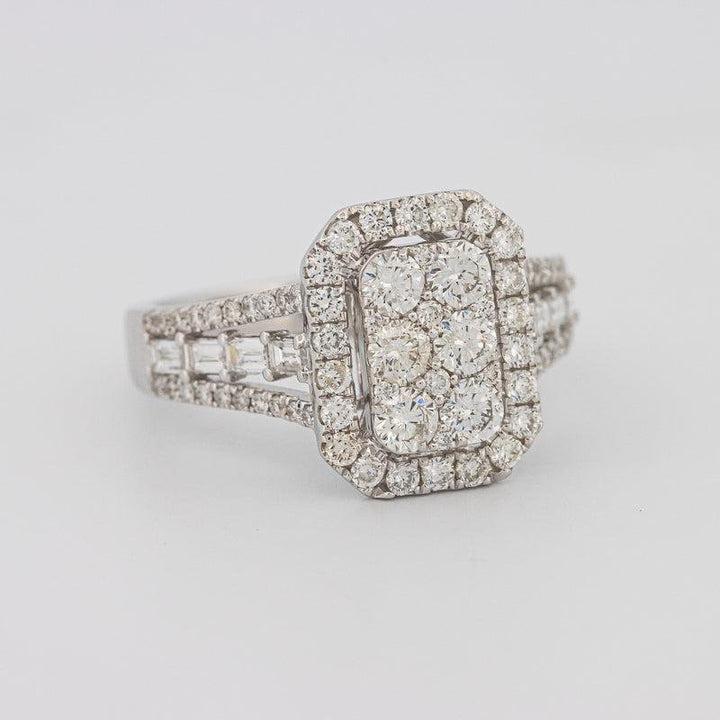 Invisible Rectangular Ring with Baguettes - ZIZOV DIAMONDS