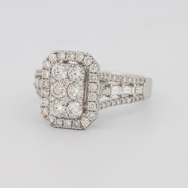 Invisible Rectangular Ring with Baguettes - ZIZOV DIAMONDS