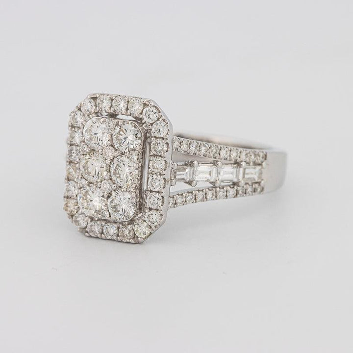 Invisible Rectangular Ring with Baguettes - ZIZOV DIAMONDS