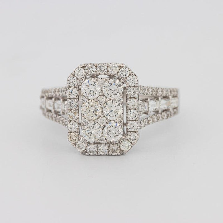 Invisible Rectangular Ring with Baguettes - ZIZOV DIAMONDS