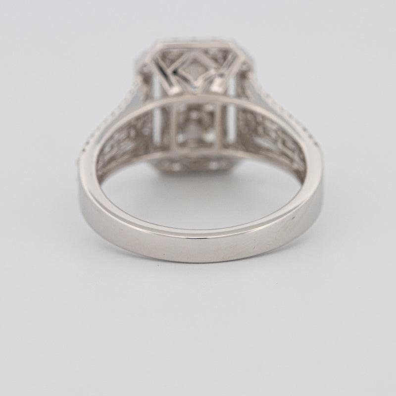 Invisible Rectangular Ring with Baguettes - ZIZOV DIAMONDS