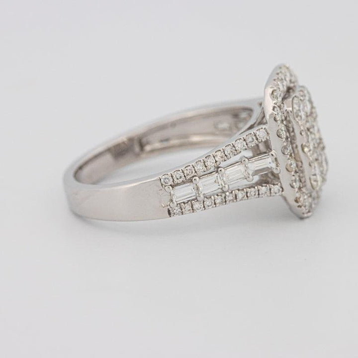 Invisible Rectangular Ring with Baguettes - ZIZOV DIAMONDS