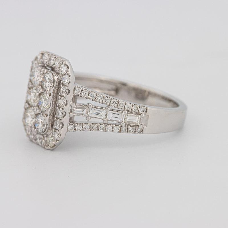 Invisible Rectangular Ring with Baguettes - ZIZOV DIAMONDS