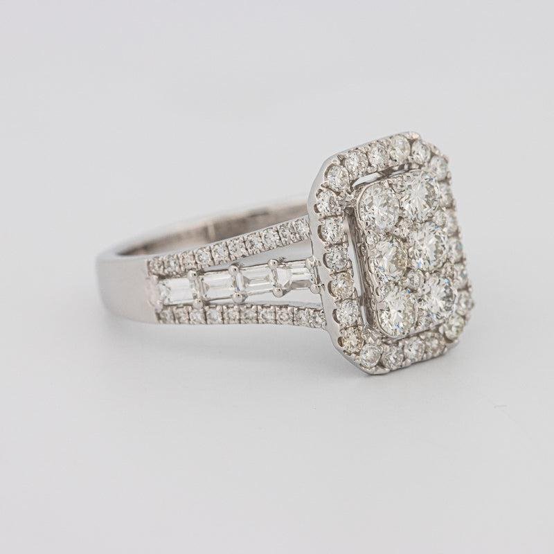 Invisible Rectangular Ring with Baguettes - ZIZOV DIAMONDS