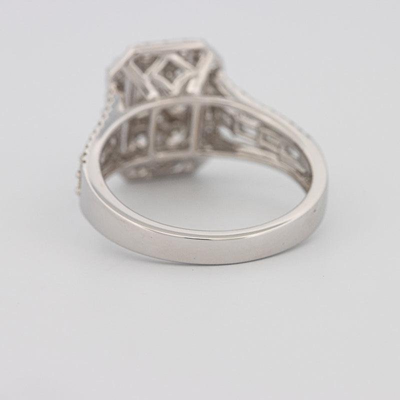 Invisible Rectangular Ring with Baguettes - ZIZOV DIAMONDS