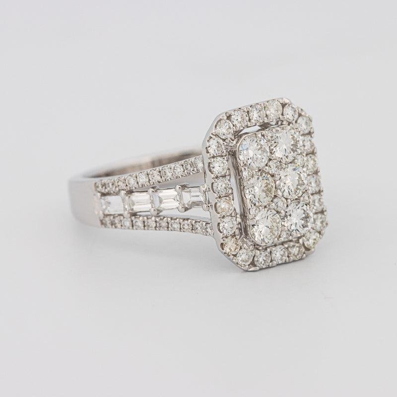 Invisible Rectangular Ring with Baguettes - ZIZOV DIAMONDS