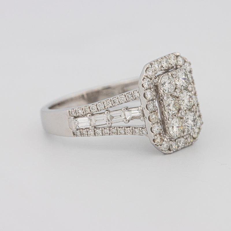 Invisible Rectangular Ring with Baguettes - ZIZOV DIAMONDS