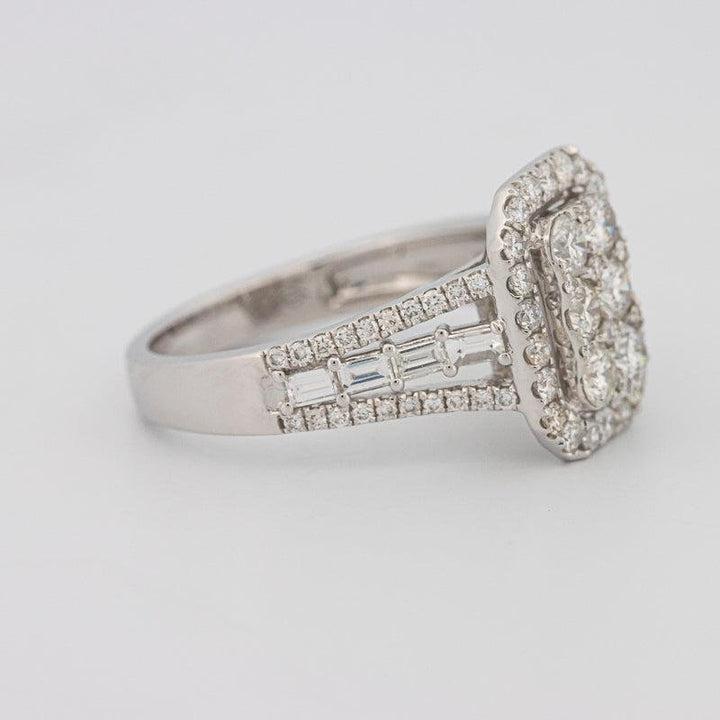 Invisible Rectangular Ring with Baguettes - ZIZOV DIAMONDS