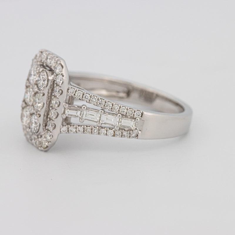 Invisible Rectangular Ring with Baguettes - ZIZOV DIAMONDS