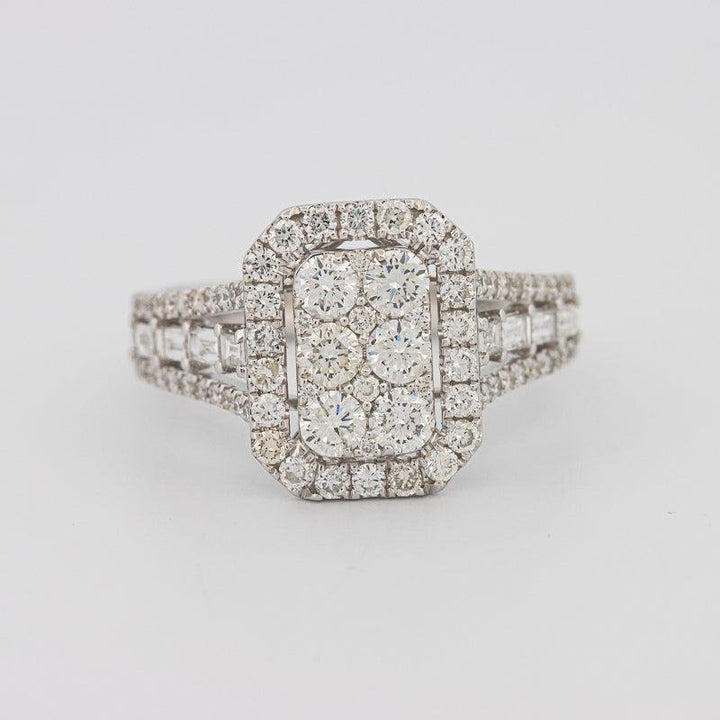 Invisible Rectangular Ring with Baguettes - ZIZOV DIAMONDS