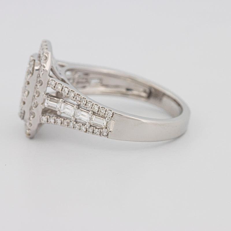 Invisible Rectangular Ring with Baguettes - ZIZOV DIAMONDS