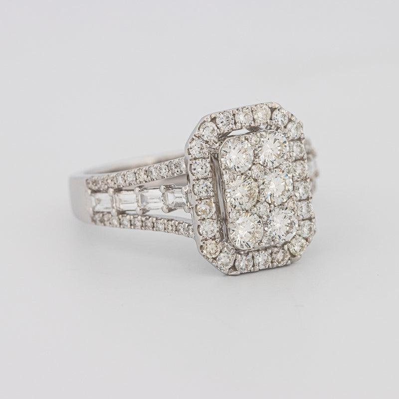 Invisible Rectangular Ring with Baguettes - ZIZOV DIAMONDS