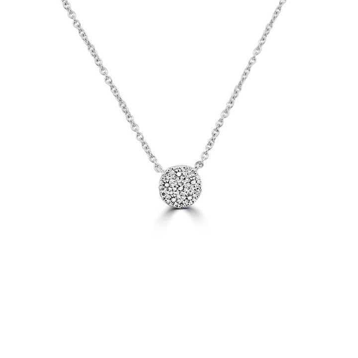 Invisible Round Diamond Pendant (small) - ZIZOV DIAMONDS