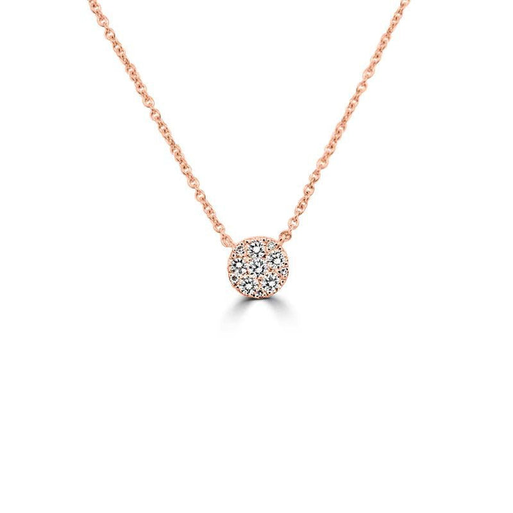 Invisible Round Diamond Pendant (small) - ZIZOV DIAMONDS