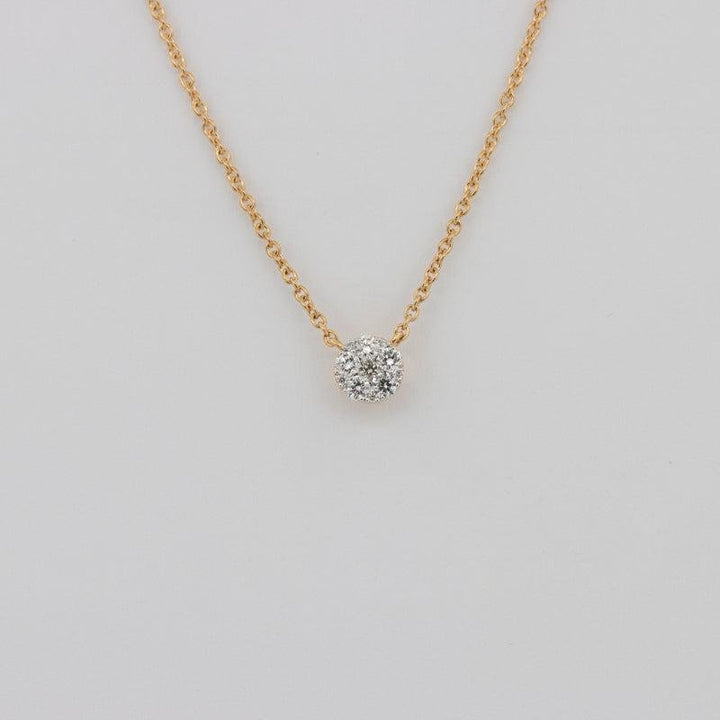 Invisible Round Diamond Pendant (small) - ZIZOV DIAMONDS