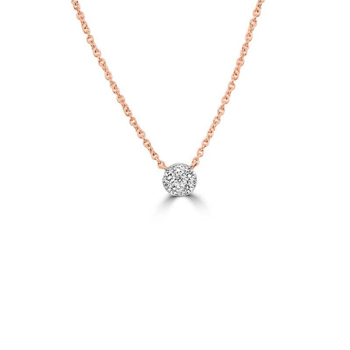 Invisible Round Diamond Pendant (small) - ZIZOV DIAMONDS