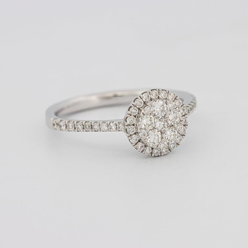 invisible round diamond ring - ZIZOV DIAMONDS