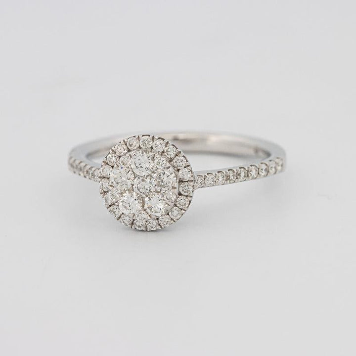 invisible round diamond ring - ZIZOV DIAMONDS