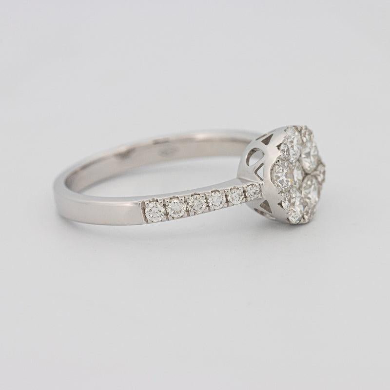 Invisible round diamond ring - ZIZOV DIAMONDS