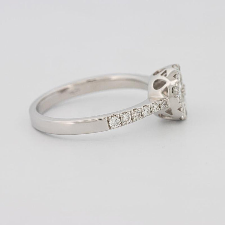 Invisible round diamond ring - ZIZOV DIAMONDS