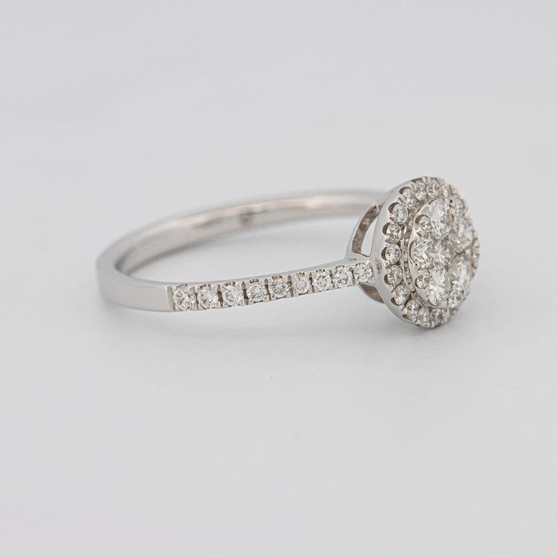 invisible round diamond ring - ZIZOV DIAMONDS