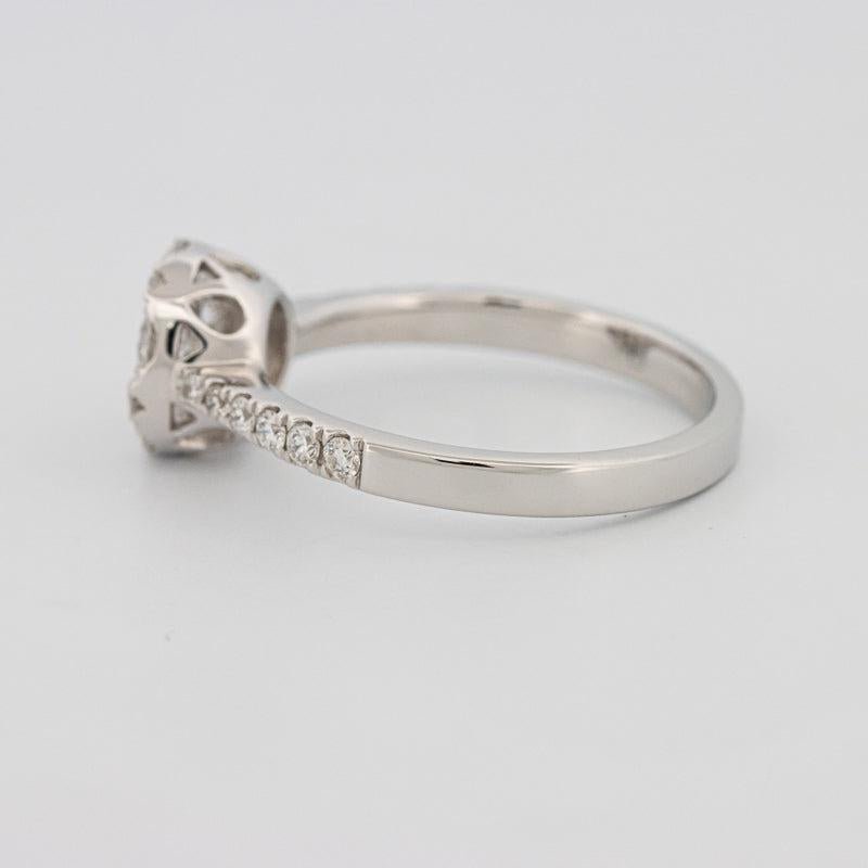 Invisible round diamond ring - ZIZOV DIAMONDS