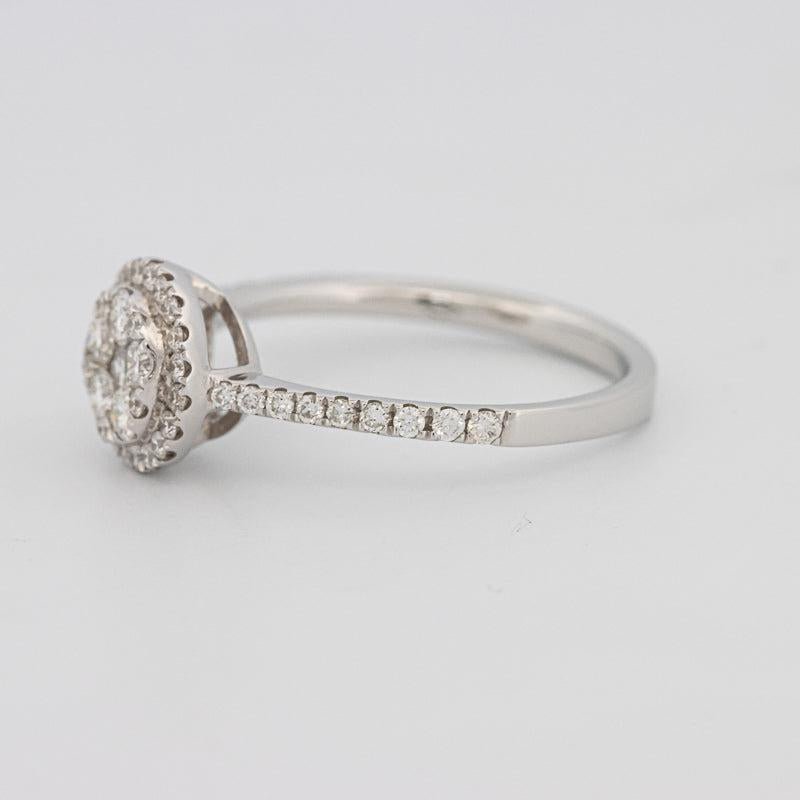 invisible round diamond ring - ZIZOV DIAMONDS