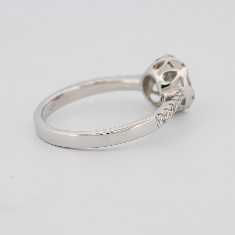 Invisible round diamond ring - ZIZOV DIAMONDS