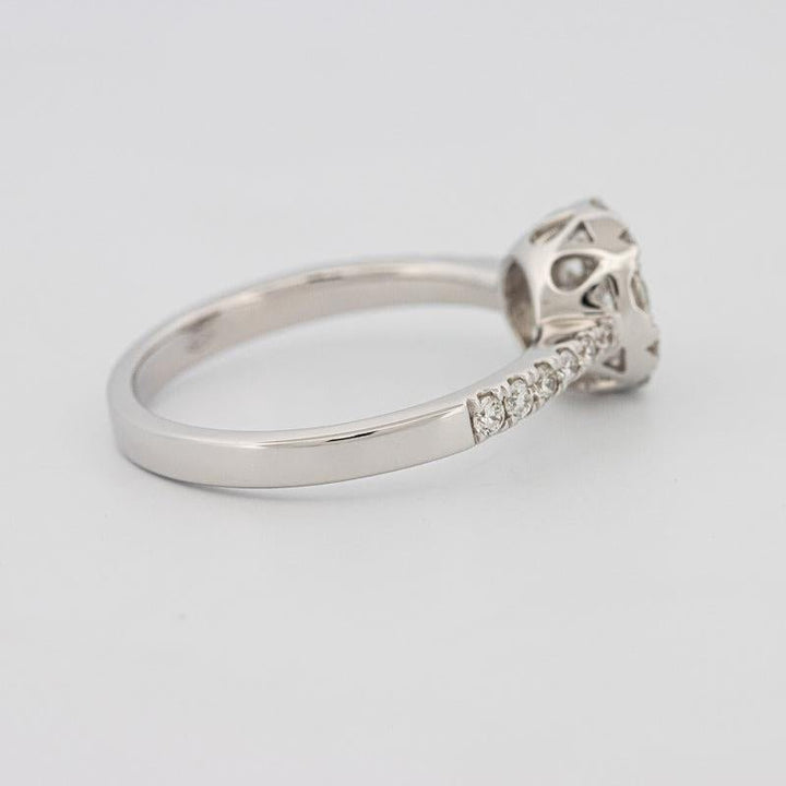 Invisible round diamond ring - ZIZOV DIAMONDS