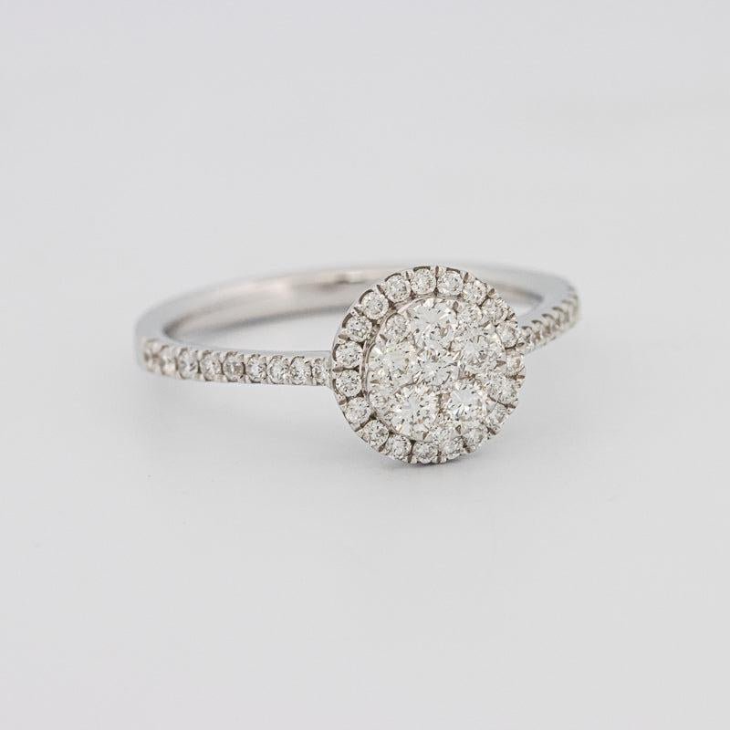 invisible round diamond ring - ZIZOV DIAMONDS