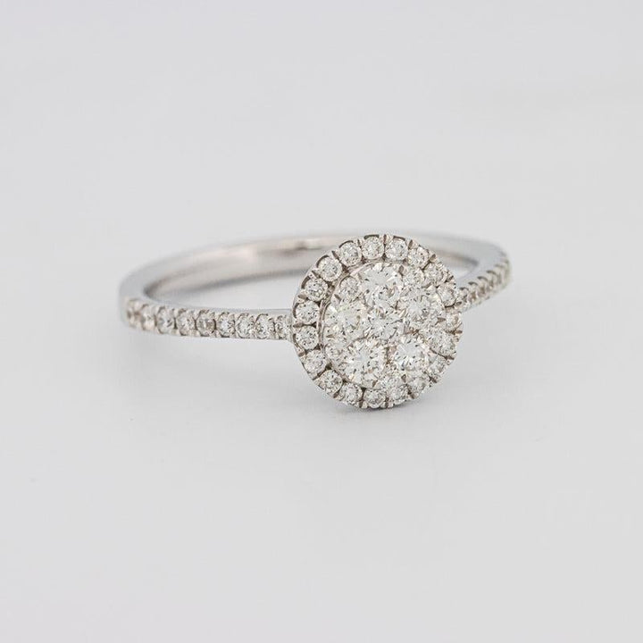 invisible round diamond ring - ZIZOV DIAMONDS
