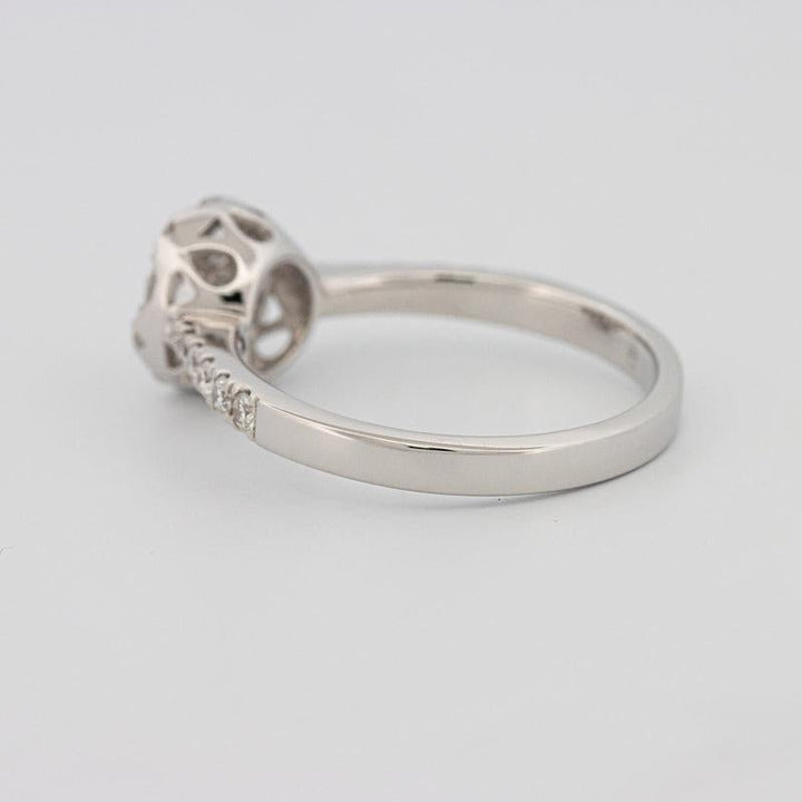 Invisible round diamond ring - ZIZOV DIAMONDS