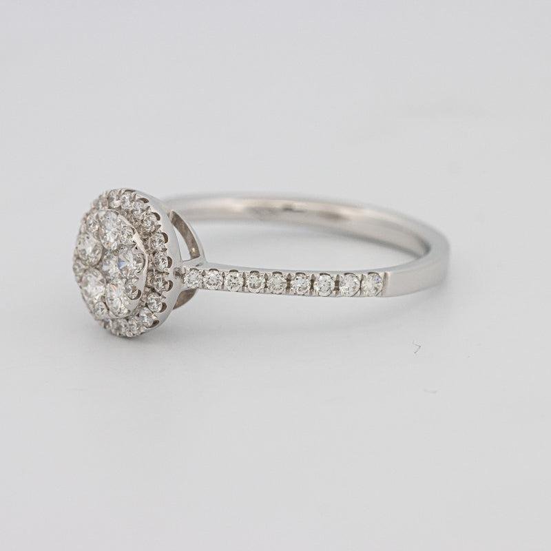 invisible round diamond ring - ZIZOV DIAMONDS