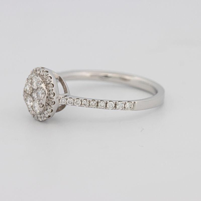 invisible round diamond ring - ZIZOV DIAMONDS