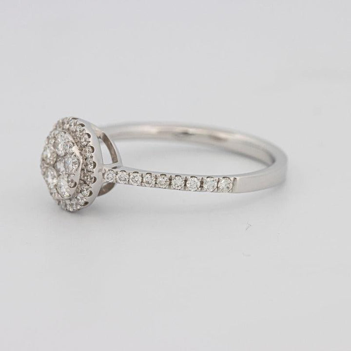 invisible round diamond ring - ZIZOV DIAMONDS