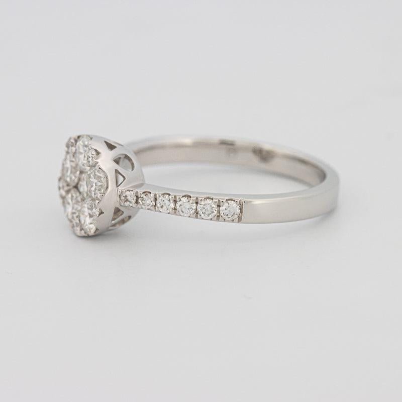 Invisible round diamond ring - ZIZOV DIAMONDS