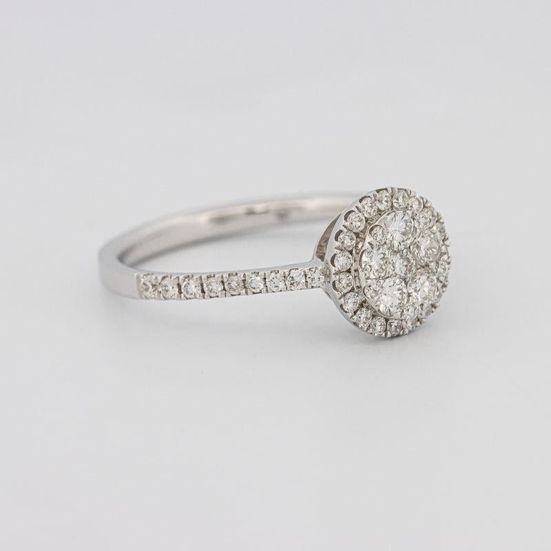 invisible round diamond ring - ZIZOV DIAMONDS