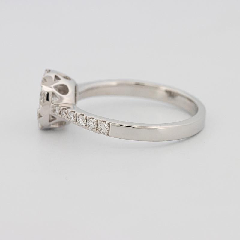 Invisible round diamond ring - ZIZOV DIAMONDS